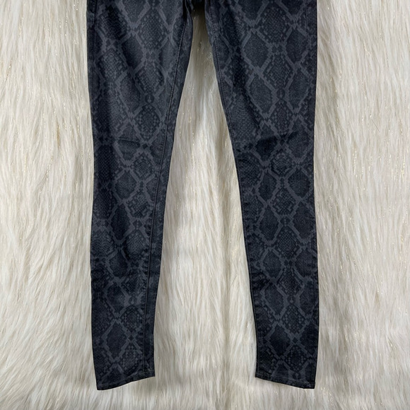 Mother The Looker Jeans A Kingdom Of Dreams Snake Print Low Rise Womens Size 24 - Picture 4 of 11